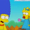 Marge Simpson And Her Daughter Paint By Numbers