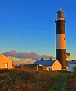 Mew Island Ireland Lighthouse Paint By Number