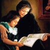 Mother Reading To her Daughter Paint By Numbers