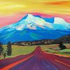 Mt Shasta Illustration Paint By Numbers