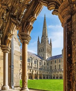 Norfolk Norwich Cathedral Paint By Numbers