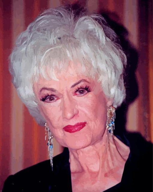 Old Actress Bea Arthur Paint By Numbers