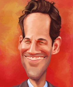 Paul Rudd Caricature Art Paint By Numbers