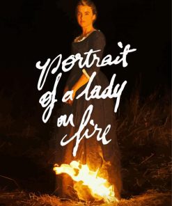 Portrait Of A Lady On Fire Poster Paint By Numbers