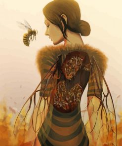 Queen Bee Lady Insect Paint By Numbers