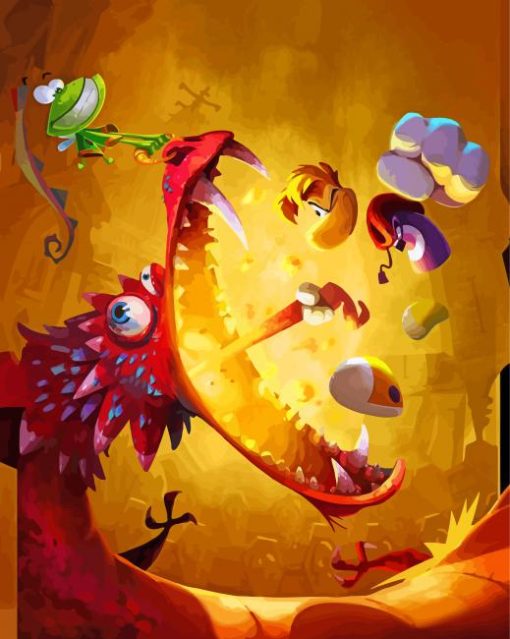 Rayman Legends Characters Paint By Numbers