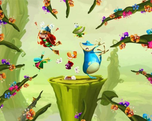 Rayman Game Paint By Numbers