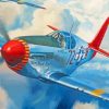 Red Tails Plane Paint By Number