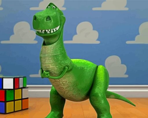Rex from Toy Story Character Paint By Numbers