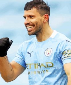 Sergio Aguero Player Paint By Numbers
