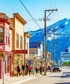 Skagway City In Alaska Paint By Numbers