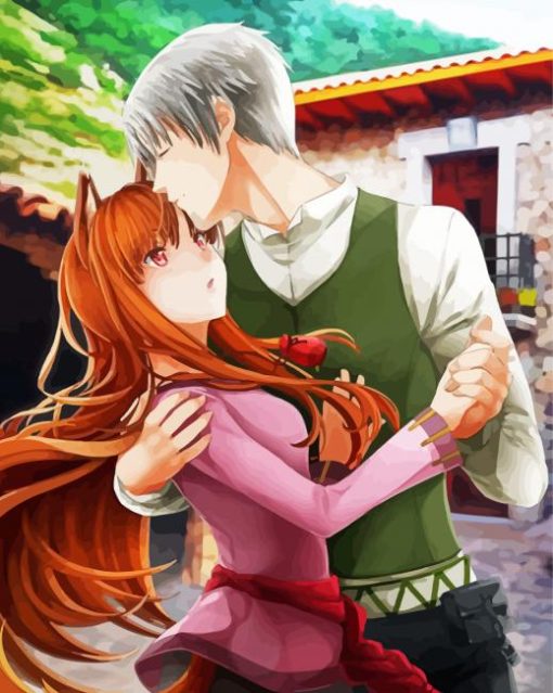 Spice And Wolf Holo and Kraft Lawrence Paint By Numbers