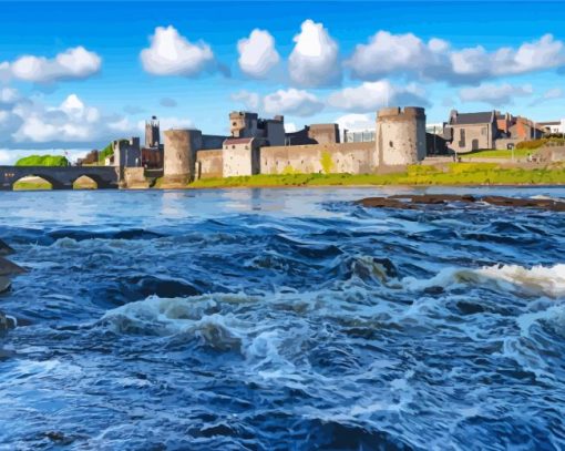 The King Johns Castle Limerick Paint By Numbers