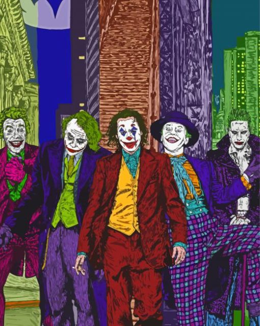 The Villains Jokers Paint By Numbers