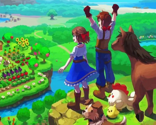 Video Game Harvest Moon Paint By Number