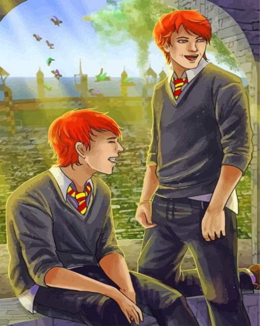 Weasley Twins Art Paint By Numbers