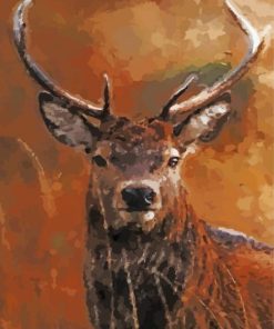 Wonderful Moose Illustration Paint By Number