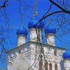 Aesthetic Blue Russian Onion Domes Paint By Numbers
