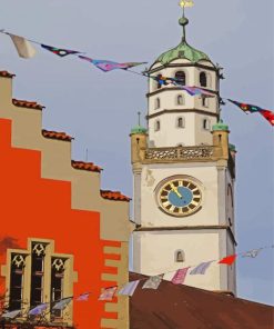 Blaser Tower Ravensburg Paint By Numbers