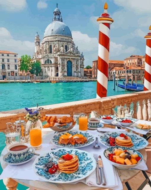 Breakfast Morning In Venice Paint By Numbers