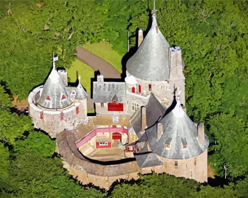 Castell Coch Landscape Paint By Numbers