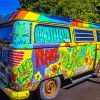 Colored Peace Van Paint By Number