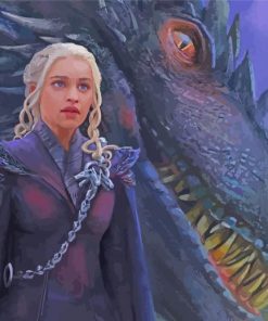 Daenerys And Dragon Paint By Number