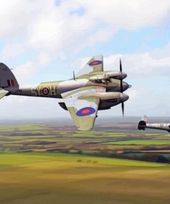 Flying De Havilland Mosquito Paint By Numbers