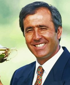 Golf Player Seve Ballesteros Paint By Numbers