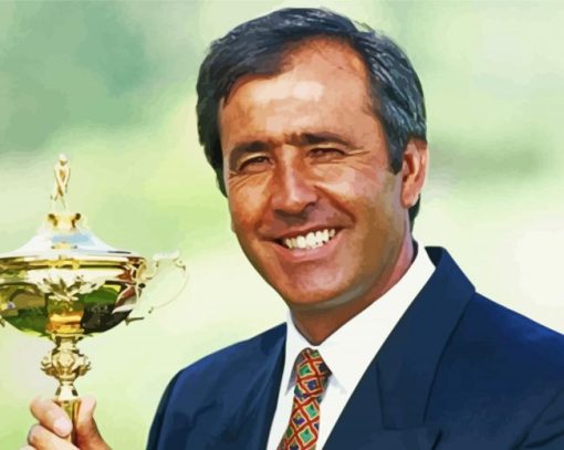 Golf Player Seve Ballesteros Paint By Numbers