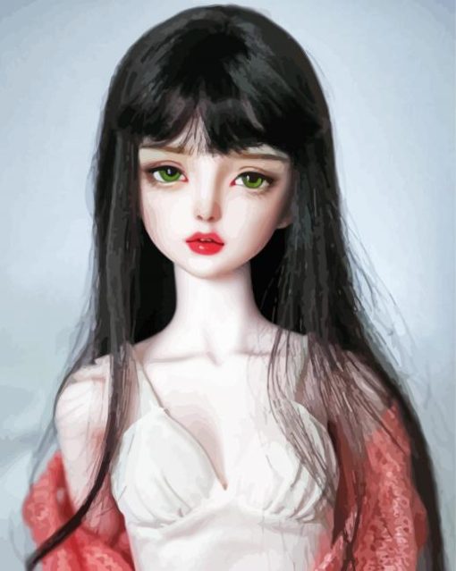 Gorgeous Cute Doll Paint By Numbers