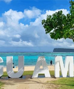 Guam Beach Paint By Numbers