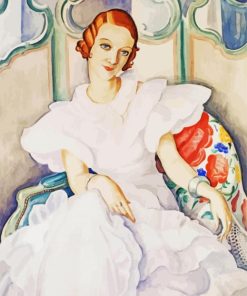 Lady In White Gerda Wegener Paint By Numbers