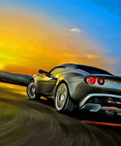 Lotus Car With Sunset Paint By Numbers
