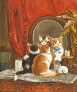 Mirror Cats Reflection Paint By Numbers