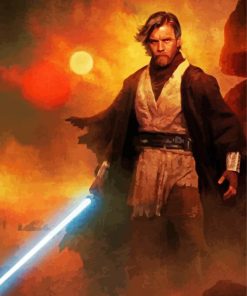 Obi Wan Warrior Paint By Numbers