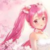 Pink Hair Anime Girl Paint By Number