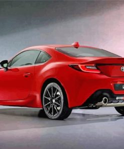 Red Toyota 86 Car Paint By Numbers