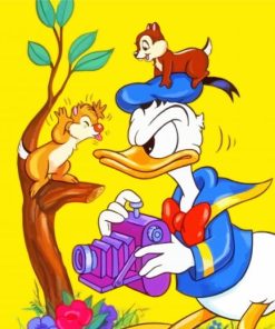 Ronald Duck Chip N Dale Paint By Numbers