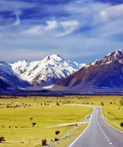 Southern Alps Landscape Paint By Number