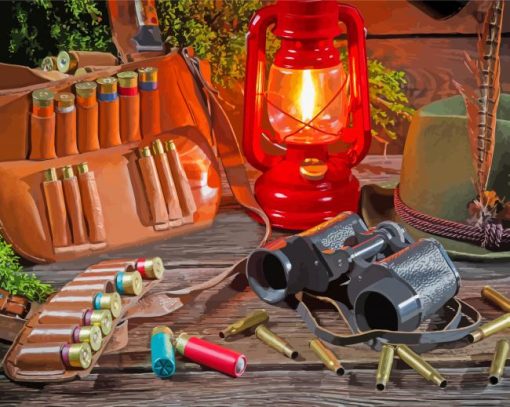 Summer Hunting Equipment Paint By Numbers