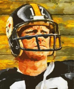 The American Footballer Terry Bradshaw Art Paint By Numbers