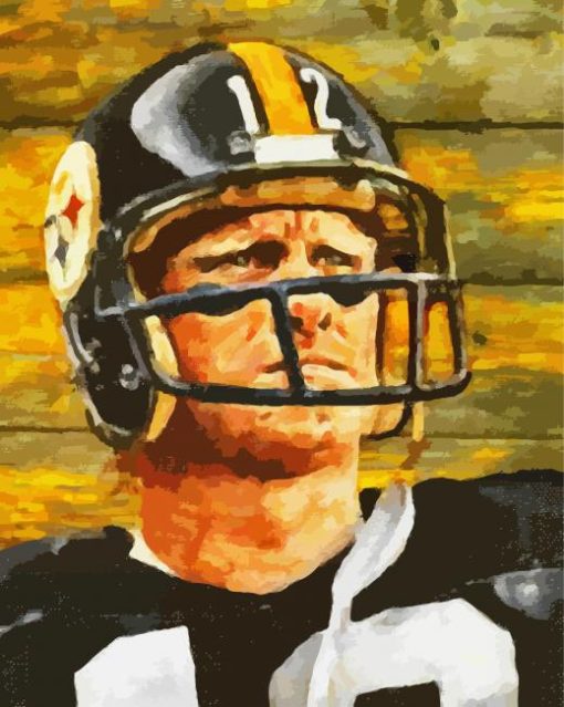 The American Footballer Terry Bradshaw Art Paint By Numbers