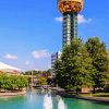 The Sunsphere In Knoxville Paint By Number