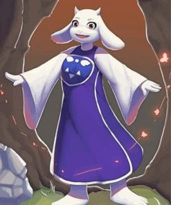 Toriel Video Game Character Paint By Numbers