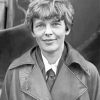 Amelia Earhart In Black And White Paint By Numbers