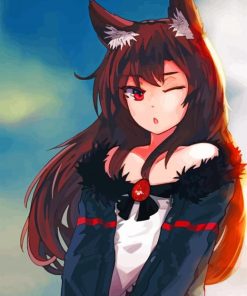 Anime Wolf Girl Paint By Numbers