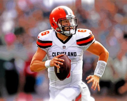 Baker Mayfield Cleveland Browns Player Paint By Numbers