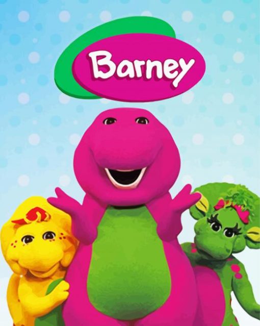 Barney And Friends Paint By Numbers