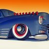 Blue 48 Chevy Fleetline Art Paint By Numbers